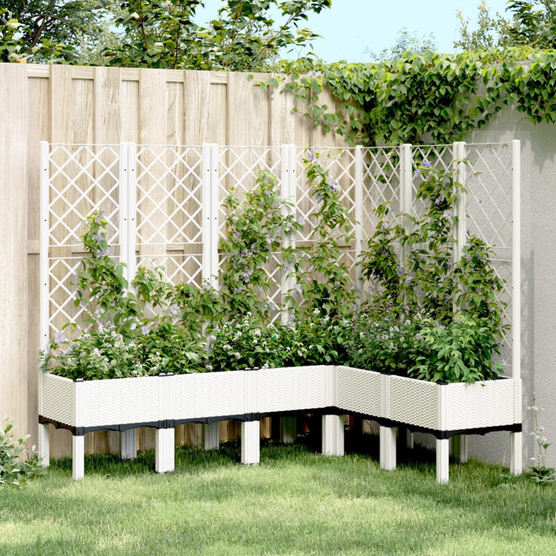 Breckon Planter Box, White, 55,9'' H X 63'' W X 78'' D