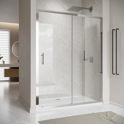 Firger 110mm W x 185mm H Single Added Framed Shower Door with Clear Glass