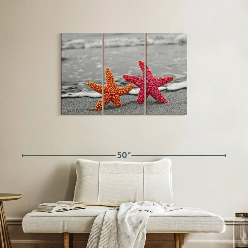 Nautical Starfish Duo, 24" H x 38" W