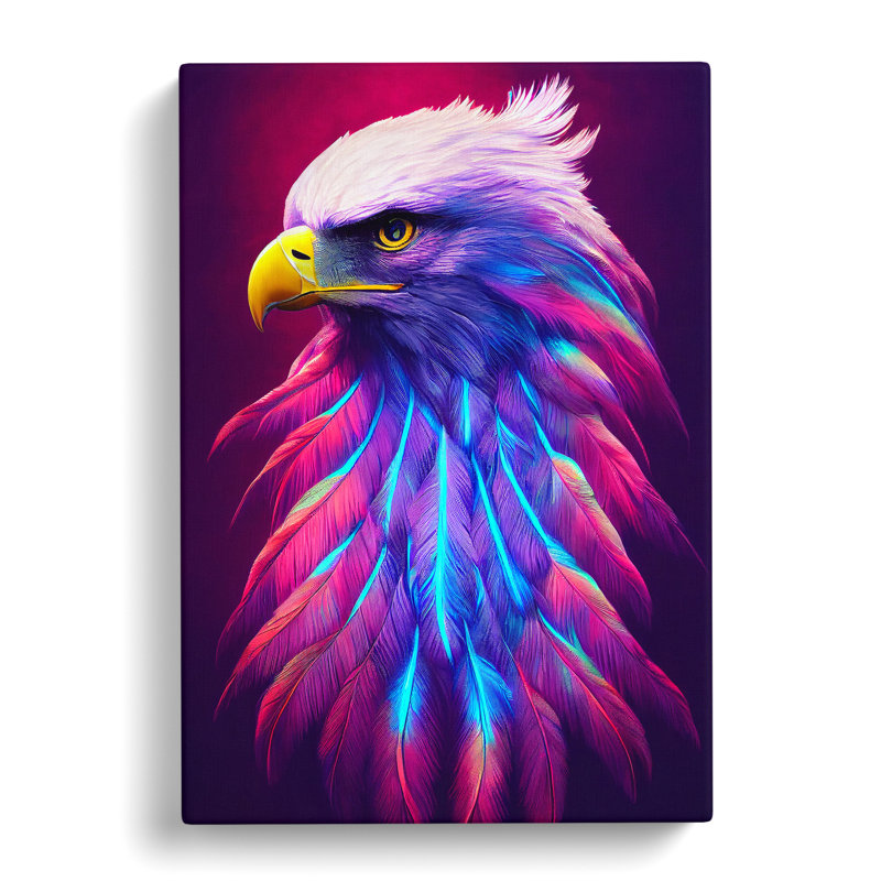 XC1022-1362X Charismatic Eagle Bird - Wrapped Canvas Print, 50cm H x 35cm W x 3cm D