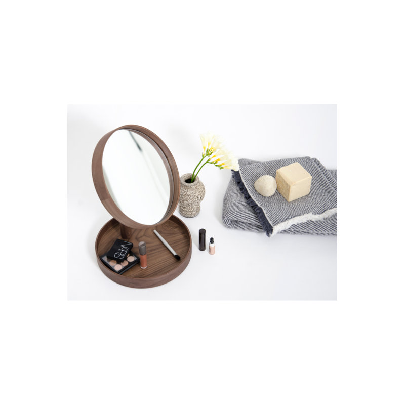 Miroir de coiffeuse Look, Chêne foncé