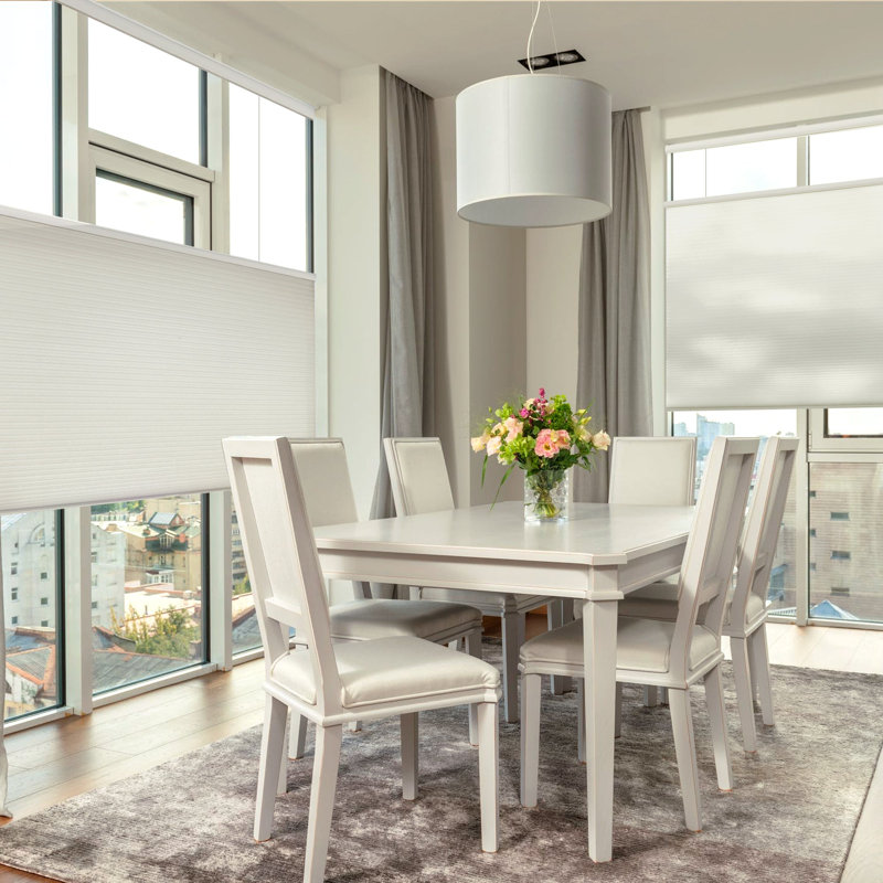 Top Down Bottom Up Cellular Shades, 23"W x 60"L, Warm White