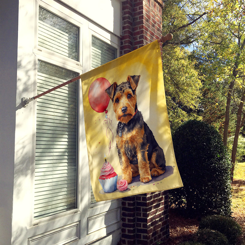 Drapeau «Happy Birthday House», Terrier gallois