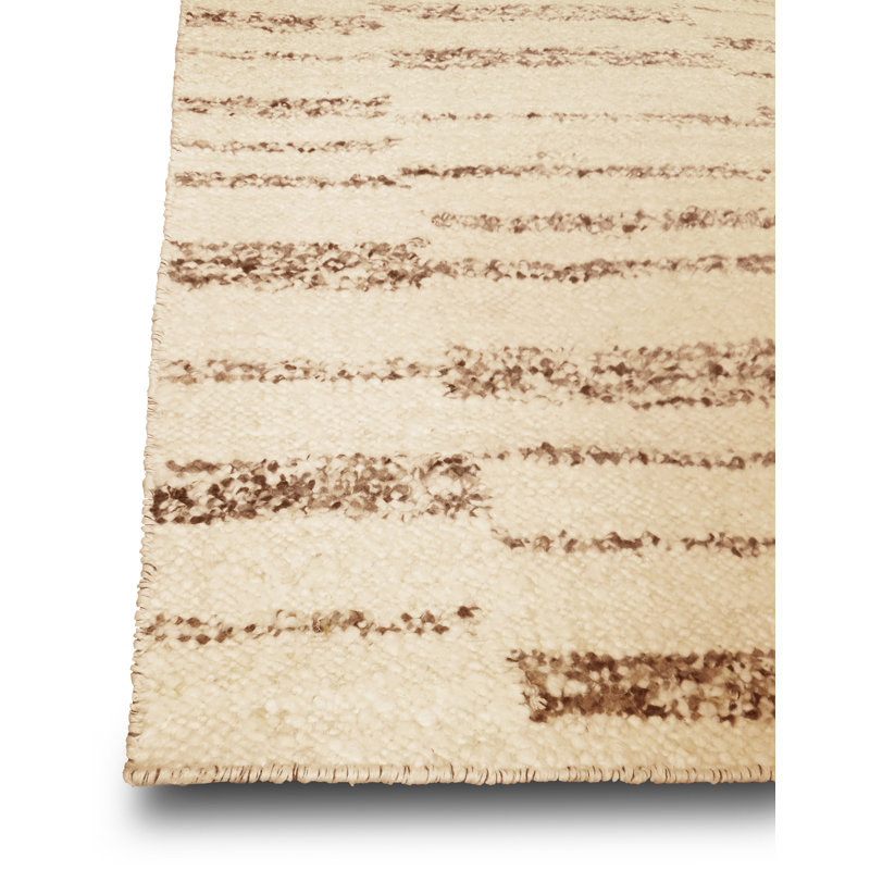 Santa Fe Flatweave Wool Striped Area Rug, Rectangle 10' x 14'