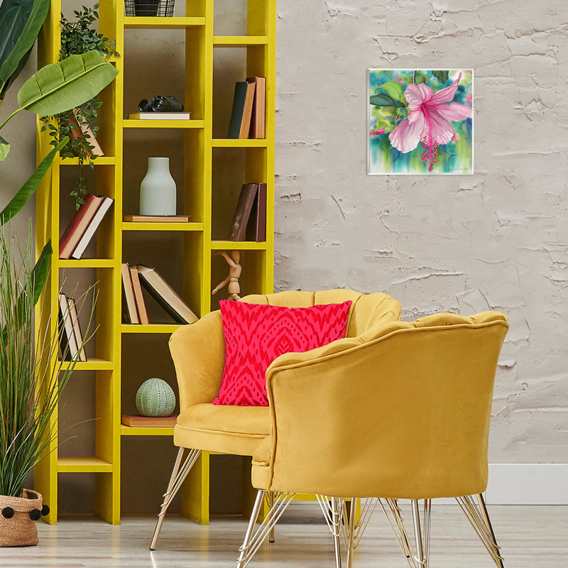 Hibiscus délicat, art mural, par Christine Reichow