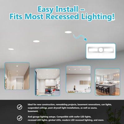 48-Pack New Construction Mounting Plate, For 4 Inch Rough Downlight, LED Recessed Lighting Housing Kits