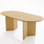 Nina 6 - Person Solid Oak Oval Dining Set-1951576047
