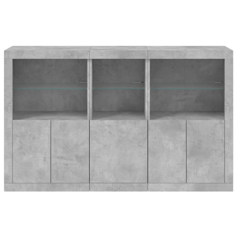 Azilda 162cm Sideboard, Concrete Grey