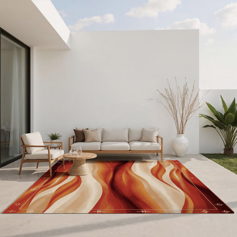Tapis intérieur et extérieur Mirage Rapture, Rectangle 9 pi x 12 pi