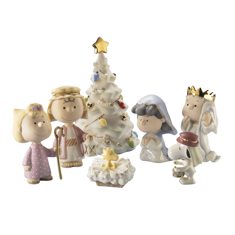 Peanuts the Christmas Pageant Figurine Set by Lenox