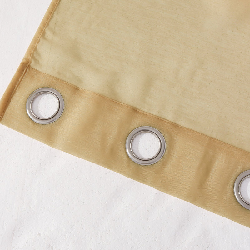 Sirmans Semi Sheer Curtain Pair, Coffee