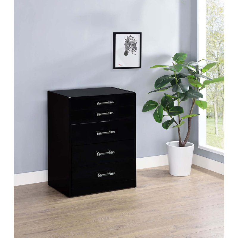 Coiffeuse noire laquée avec miroir et tabouret, Noir