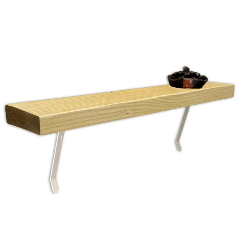 Wood Radiator Shelf with Reclaimed Wood, Antique Pine, 4.5cm H x 40cm W x 22cm D