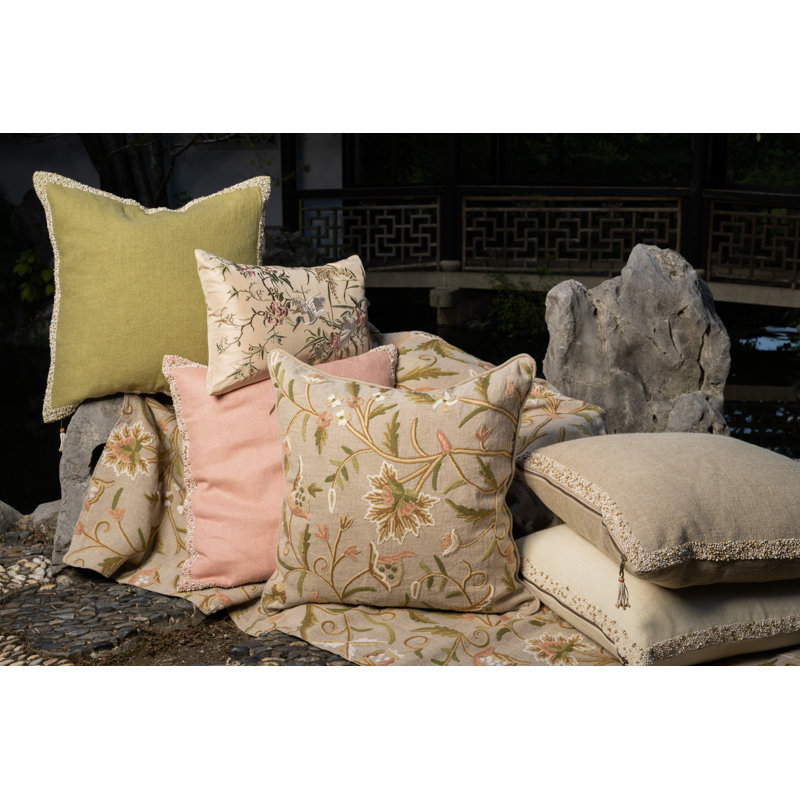 Blush Bloom Pillow Cover & Insert, Square