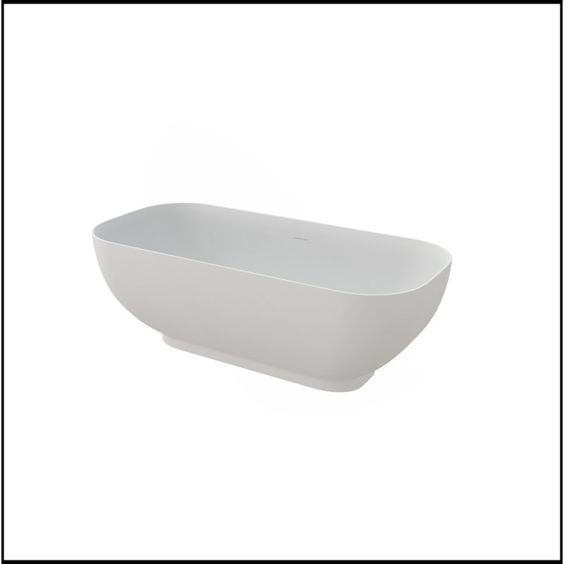 65" Solid Surface Soaking Bathtub