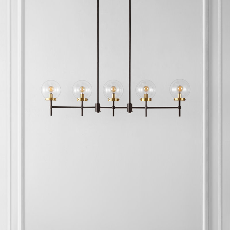 5 - Light Oil Rub Bronze Kitchen Island Pendant