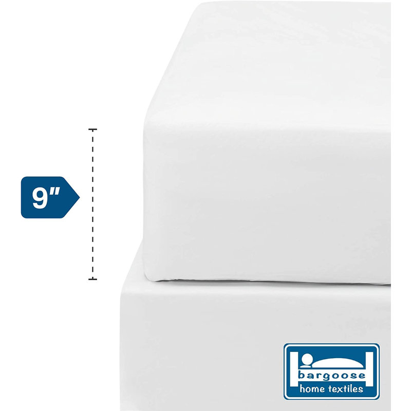  Housse de protection pour matelas en vinyle robuste, imperméable et résistante aux punaises de lit, Simple TG, 9"