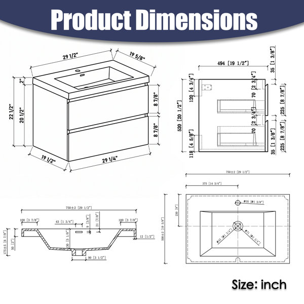 Dimensions du produit