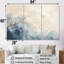 «Beige minimalisme», rivière calme, forêt, rivière, ensemble d'art mural sur toile-107744931-107744936