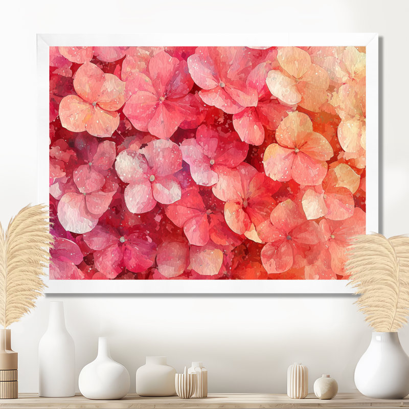 Jadaliz - Floral Wall Art, Impression d'un seul cadre photo, H 12 po x l 20 po, Blanc