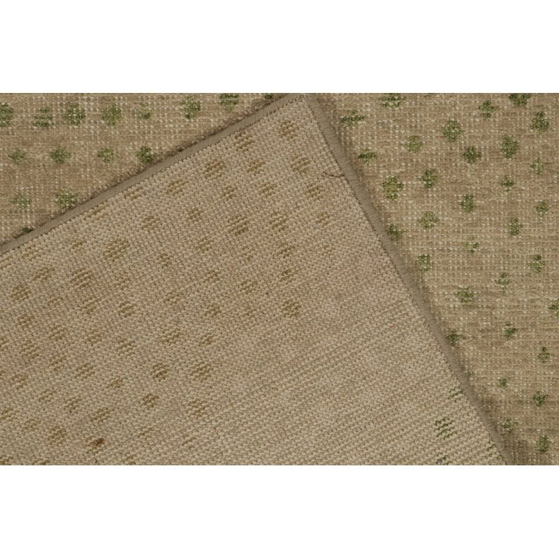 Distressed Homage Hand Knotted Wool Abstract Area Rug, Runner 2'6" x 14'