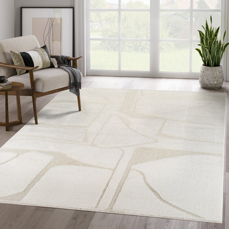 Tapis crème Abani Tearsa COZ180A, 7 pi 9 po x 10 pi 2 po