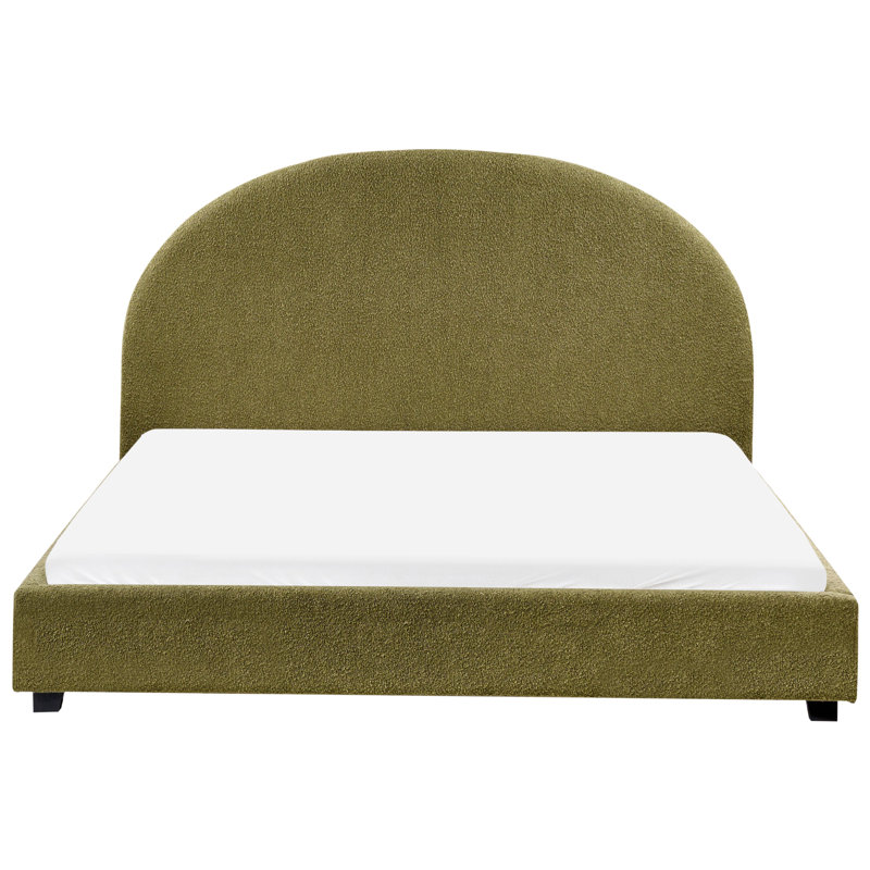 Bed Wood Veneer Bohemond, Green, European Kingsize (160 x 200 cm)