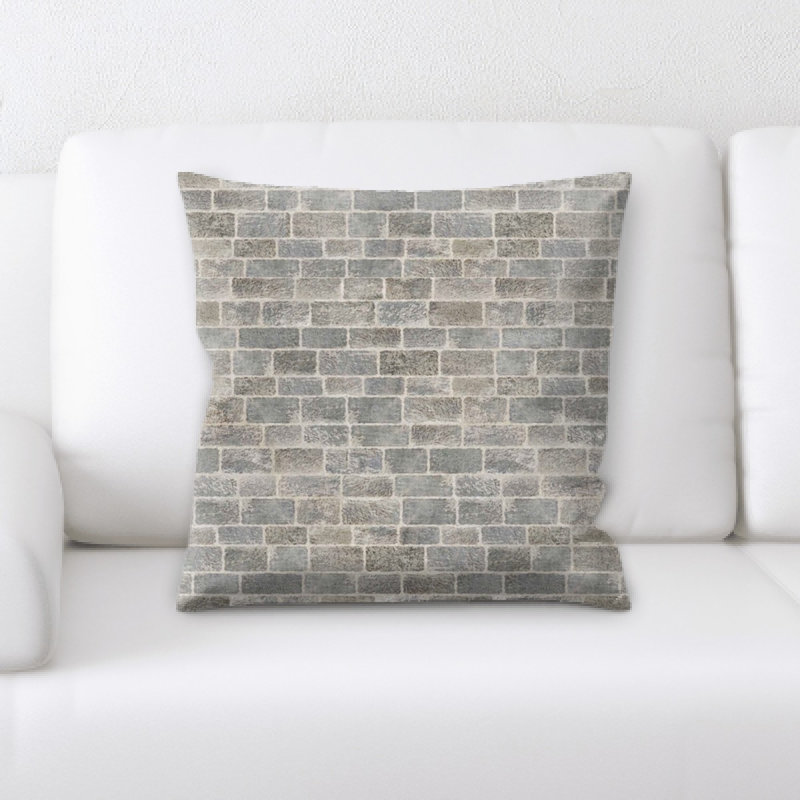 Bricks Throw Pillow