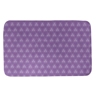 Tapis pour salle de bain à arbres minimalistes Barbra