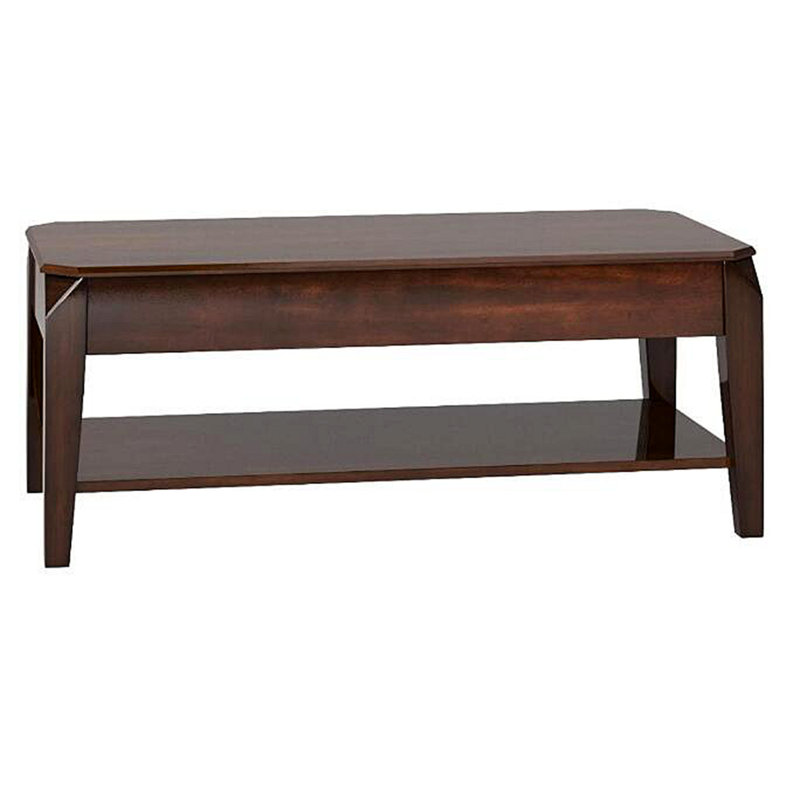 Jessyka Coffee Table With Lift Top and Open Shelf,Wood Frame