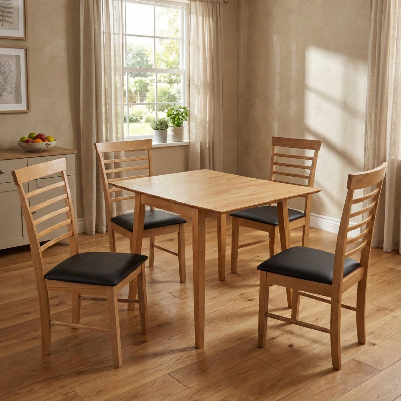 Bowerbank 4 - Person Drop Leaf Dining Set