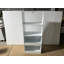 Bibliothèque, bibliothèque à 4 niveaux, organisateur de livres, armoire de rangement pour jouets, blanc