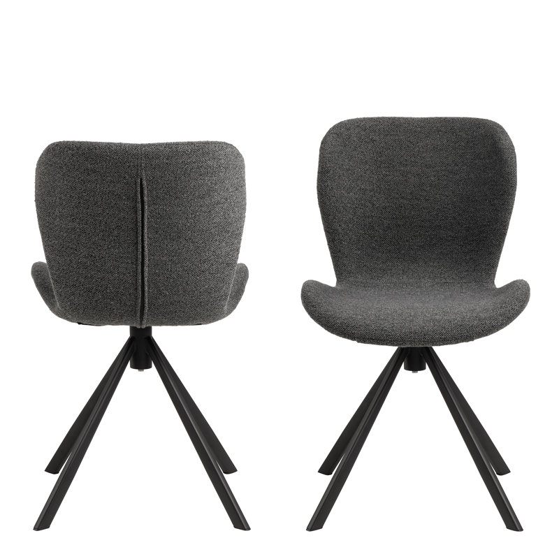 Mangonia 81cm H Upholstered Parsons Chair, Grey Fabric