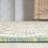 Deronte Vintage Filigree Textured Weave Cream/Green Indoor/Outdoor Rug-1662867017