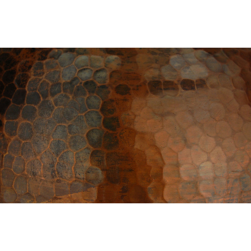 Britt Hammered Copper Dome Pendant Light, 9"