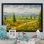«Country Road Through The Blossoming Meadows», reproduction sur toile flottante