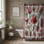 Rideau de douche 1 pièce Cozy Xmas Plaid-780133709