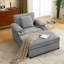 Fauteuil d'appoint avec canapé et repose-pieds-961502376