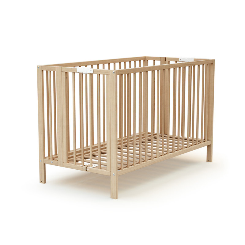 Folk Cot Bed, Brown
