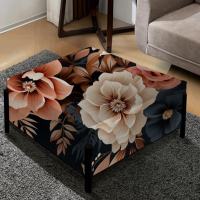 Classic Classic Vintage Garden Melody - Grand repose-pieds carré floral