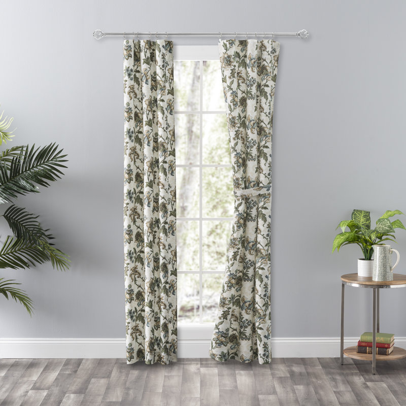 Paire de rideaux obscurcissant avec passe-tringle Tania, Bleu, 28 po x 84 po