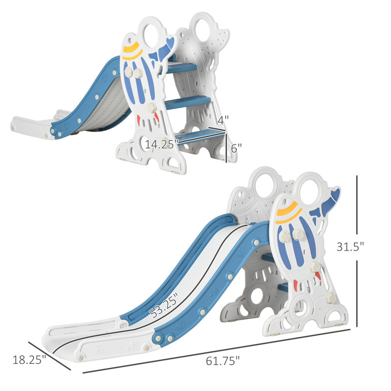 Petite glissade pour tout-petit, Bleu / blanc