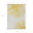 3' X 5' Gold And Ivory Abstract Washable Indoor Outdoor Area Rug