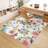 Large Flower Living Room Rug Washable Bedroom Rug Non-Slip Colorful Vintage Accent Floor Carpet For Home Decor-261500452