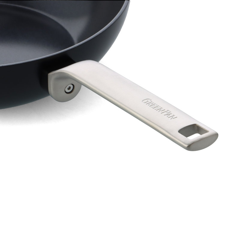 Greenpan Evolution Frypan 24cm - Black, Black/Silver, 10cm H x 50cm L x 28cm W