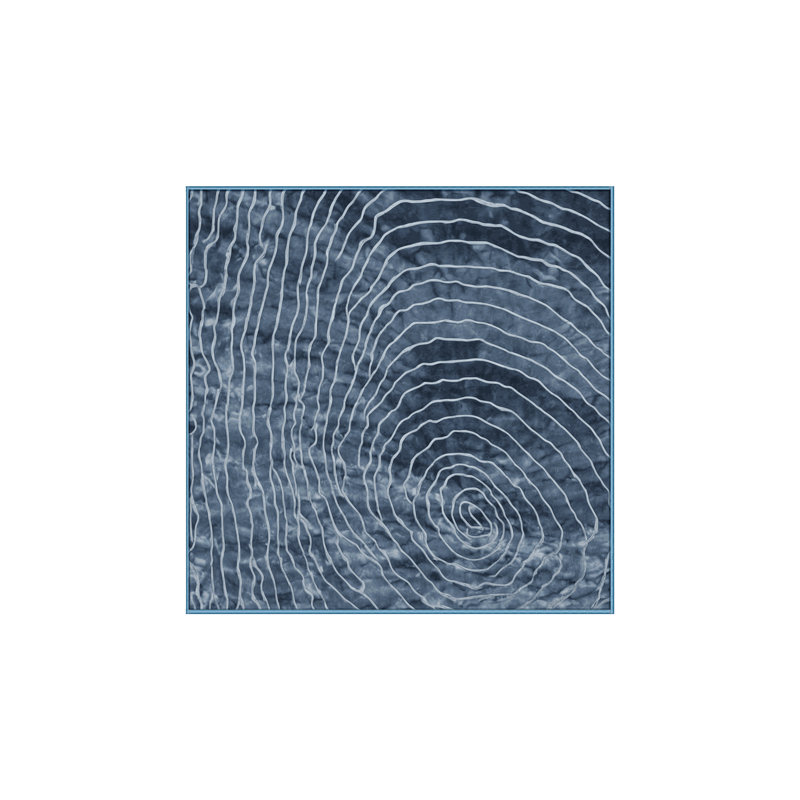 Machine Washable Blue Area Rug, Square 4'