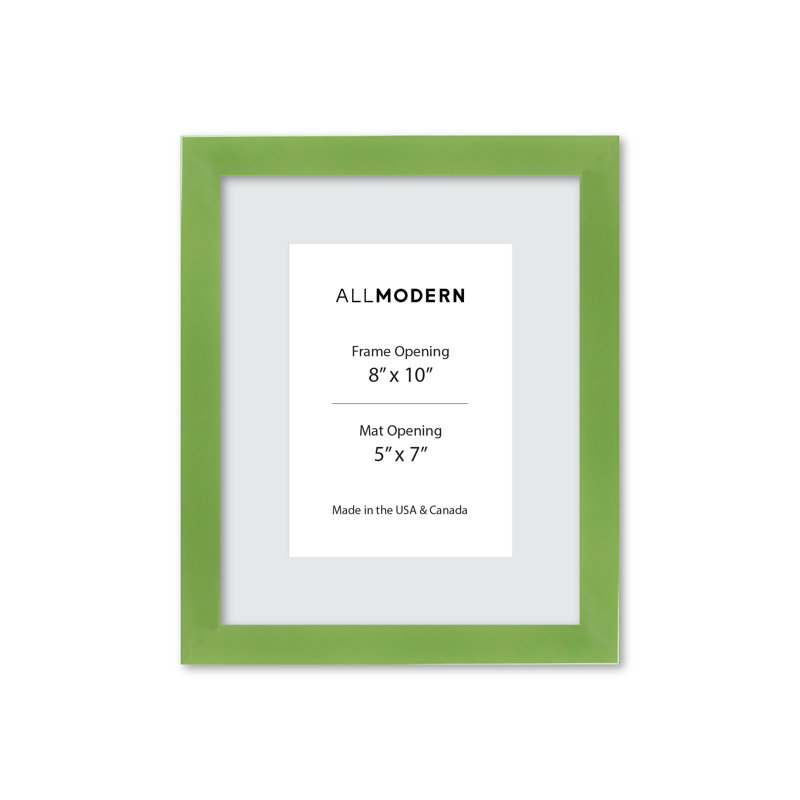 Cadre photo en bois massif Willin, Lime fraîche, L 9,75 po x H 11,75 po