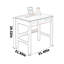 Bureau géométrique en bois massif sculpté-2127444576