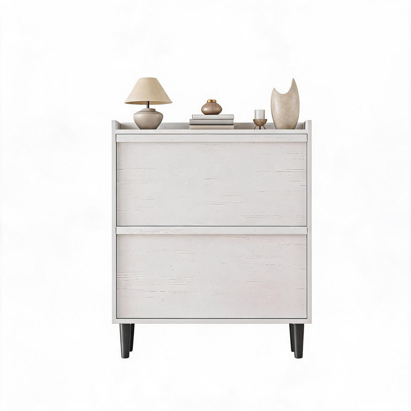 25 Pair Shoe Storage Cabinet, antique white, 2