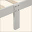 Lit plateforme avec base de lit en bois et sommier avec base et matelas